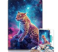 Teenager Jigsaw Leopard Jigsaw Puzzle 1000 Pieces for Teenagers,Stress Reliever Staycation Kill Time Funny Gift (50x75cm)