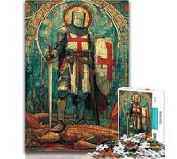 Teenager Jigsaw Majestic Knight Jigsaws 1000 Pieces for Adults,Toys Educational Games Stress Relieving Great Gifts And Toys 26x38cm