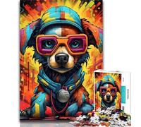 Teenager Jigsaw Mechanical Dog 1000 Piece Jigsaw Puzzles,Decompressing Intellectual Educational Toy Birthday Present, Gifts 26x38cm