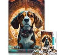 Teenager Jigsaw Mechanical Dog 1000 Piece Jigsaw Puzzles for Teenagers Gifts,for Educational Game Challenge Toy Unique Home Decor And Gifts 50x75cm