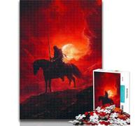 Teenager Jigsaw Medieval Knight Warrior Painting Adult Jigsaws 1000 Piece,Learning Educational Toys Family Games Enhance Love between Couples 50x75cm