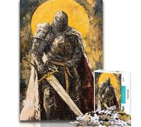 Teenager Jigsaw Medieval Knights 1000 Pieces Jigsaw Puzzles for Adults And Teens,Toys Educational Games Stress Relieving Great Gifts And Toys 50x75cm