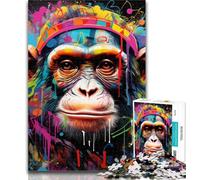 Teenager Jigsaw Meerkat Graffiti 1000 Pieces Jigsaw Puzzles For Teens And Adults,Stress Reliever Difficult Challenge Enhance Love between Couples 26x38cm