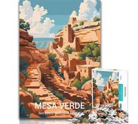 Teenager Jigsaw Mesa Verde National Park 1000 Piece Jigsaw Puzzles for Adults Gifts,Challenging Game Toys for Is Ideal As A Gift for The Whole Family 26x38cm