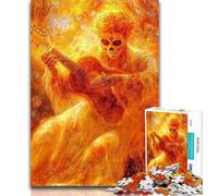 Teenager Jigsaw Mexican Style Skull 1000 Piece Jigsaw Puzzles for Teenagers Gifts,Toy Intellectual Game Artists Collection, Fine Art 26x38cm