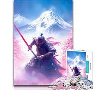 Teenager Jigsaw Mount Fuji Samurai 1000 Pieces Jigsaw Puzzle for Adults& Teens,Decompressing Intellectual Educational Toy Birthday Present, Gifts 50x75cm