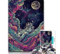 Teenager Jigsaw Music Astronaut Jigsaw Puzzle 1000 Pieces for Adults,Family Game Stress Reliever Difficult Challenge Great Gifts And Toys 75x50cm