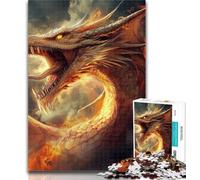 Teenager Jigsaw Mysterious Chinese Dragon 1000 Piece Jigsaw Puzzle for Adults Teens,is Ideal As A Gift for The Whole Family Suitable for And 14 26x38cm