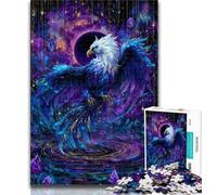 Teenager Jigsaw Mysterious Eagle 1000 Piece Jigsaw Puzzles for Adults,Fun Activity for Home, Rainy Days Toys, Birthday Gifts 50x75cm
