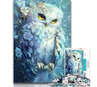 Teenager Jigsaw Mysterious Owl 1000 Piece Jigsaw Puzzles for Teenagers Gifts,Toy Intellectual Game Artists Collection, Fine Art 26x38cm