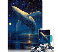 Teenager Jigsaw Mysterious Whale Jigsaw Puzzle 1000 Pieces for Teenagers,Toys Educational Games Stress Relieving Unique Home Decor And Gifts 50x75cm