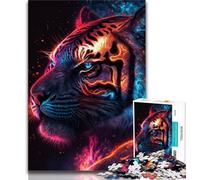 Teenager Jigsaw Mystic Tiger 1000 Pieces Jigsaw Puzzles For Teens And Adults,Diy Modern Wall Art Unique Gift Home Decor (50x75cm)