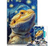 Teenager Jigsaw Night Sky Lizard 1000 Pieces Jigsaw Puzzles for Adults And Teens,Toys Educational Games Stress Relieving Great Gifts And Toys 26x38cm