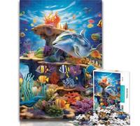 Teenager Jigsaw Ocean World 1000 Piece Jigsaw Puzzles for Adults,Wall Decoration Unique Birthday And Xmas Gifts Suitable for And 14 50x75cm