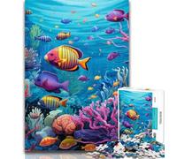Teenager Jigsaw Ocean World 1000 Piece Jigsaw Puzzles for Teenagers Gifts,for Educational Game Challenge Toy Unique Home Decor And Gifts 50x75cm