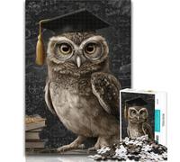 Teenager Jigsaw Owl Teacher Adult Jigsaws 1000 Pieces Difficult,Learning Educational Toys Family Games Birthday Present, Gifts 50x75cm