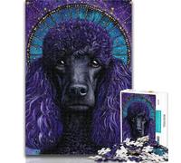 Teenager Jigsaw Poodle Jigsaws 1000 Pieces for Adults,Toys Educational Games Stress Relieving Great Gifts And Toys 26x38cm