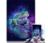 Teenager Jigsaw Psychedelic Frog 1000 Piece Jigsaw Puzzles for Adults,Wall Decoration Unique Birthday And Xmas Gifts Suitable for And 14 50x75cm