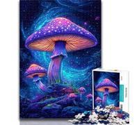 Teenager Jigsaw Psychedelic Mushrooms 1000 Piece Jigsaw Puzzles,for Is Ideal As A Gift for The Whole Family for And 14 Years Old 50x75cm
