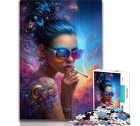 Teenager Jigsaw Punk Girl Jigsaws Puzzles 1000 Pieces for Adults Gifts,for Educational Game Challenge Toy Artists Collection, Fine Art 50x75cm