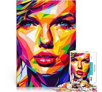 teenager Jigsaw Puzzles 1000 Pieces Abstract Woman Portrait Lernspiele Wanddekoration Einzigartige Geburtstags- und Weihnachtsgeschenke38x26cm