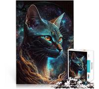 teenager Jigsaw Puzzles 1000 Pieces Abyssinian Cat Spielzeug Lernspiele Stressabbau Tolles Geschenk für Spiele52x38cm