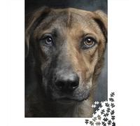 Teenager Jigsaw Puzzles 1000 Pieces Adorable Rescue Dog Portrait Puzzles for Adults Fun Games Difficult Challenge Birthday Present, Gifts, 70x50cm/1000pcs