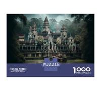 Teenager Jigsaw Puzzles 1000 Pieces Angkor Wat Temple Adult Jigsaw Puzzle Relaxing Games Staycation Kill Time Challenging To Complete 38x26cm/1000pcs