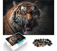 teenager Jigsaw Puzzles 1000 Pieces Angry tiger Help the brain exercise addictive toys to cultivate patience Birthday Gift 26x38cm