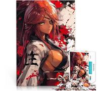 teenager Jigsaw Puzzles 1000 Pieces Anime Girl with Eyepatch Staycation Kill time for is ideal as a gift for the whole family 26x38cm