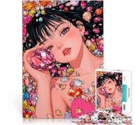 teenager Jigsaw Puzzles 1000 Pieces Anime Girl with Jewels Pädagogisches Familienspiel Kunstwerk Geschenk75x50cm
