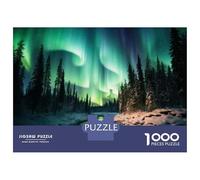 Teenager Jigsaw Puzzles 1000 Pieces Aurora Borealis Night Sky-2 Jigsaw for Adults Relax Games Perfect Decoration Great Gift for Gaming 70x50cm/1000pcs
