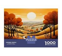 Teenager Jigsaw Puzzles 1000 Pieces Autumn Landscape with Deer Jigsaw for Adults Toy Wall Decor Perfect Decoration Gifts for Friends And Family 52x38cm/1000pcs