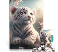 teenager Jigsaw Puzzles 1000 Pieces Baby Cheetah Help the brain exercise addictive toys to cultivate patience great gift 26x38cm