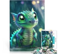 teenager Jigsaw Puzzles 1000 Pieces Baby Dragon Neon Spielzeug-Intellektuelles Spiel Künstlersammlung, Bildende Kunst38x26cm