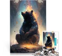 teenager Jigsaw Puzzles 1000 Pieces Bear Fairy tale setting Entspannungsspiele Lernspiel für Geburtstag, Weihnachten52x38cm