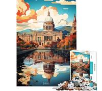 Teenager Jigsaw Puzzles 1000 Pieces Belfast Oil Painting Educational Games Challenging Game Toys Secret Santa Gifts But Fun And Humorous (Size 38x26cm)