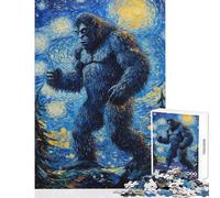Teenager Jigsaw Puzzles 1000 Pieces Bigfoot's Midnight Stroll Jigsaw Puzzle Relax Games Difficult Challenge Birthday Present, Gifts, (Size 38x52cm)