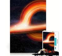 Teenager Jigsaw Puzzles 1000 Pieces Black Hole Space Exact Edge Art, Focus Fun Game, Calm Fun Time, Christmas Calm Gift (38x26cm)