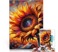 teenager Jigsaw Puzzles 1000 Pieces bright sunflower Familienspiel für und Einzigartige Geburtstags- und Geschenkideen38x52cm