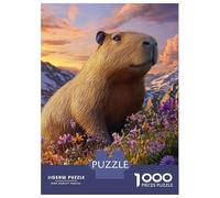 Teenager Jigsaw Puzzles 1000 Pieces Capybara in Bloom-1 Jigsaw for Adults Relax Games Perfect Decoration Great Gift for Gaming 70x50cm/1000pcs