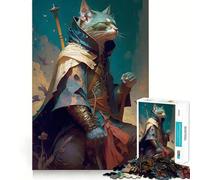 Teenager Jigsaw Puzzles 1000 Pieces Cat Wizard Flawless Edge Fun Thinking Fun Game Cozy Fun Time Xmas Art Display (50x75cm)