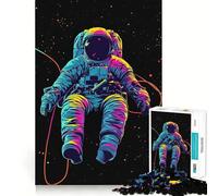 Teenager Jigsaw Puzzles 1000 Pieces Celestial Moon Explorer Flawless Edge Fun Thinking Fun Game Cozy Fun Time Xmas Art Display (38x52cm)