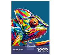 Teenager Jigsaw Puzzles 1000 Pieces Chameleon Wpap Pop Art Puzzle for Adults Relaxing Games Birthday Present Gifts for Friends And Family 70x50cm/1000pcs
