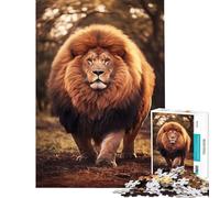 Teenager Jigsaw Puzzles 1000 Pieces Chonky Fat Lion Fun Activities at Home Home Decoration Practical Game for Ages 14 And over (38x26cm)