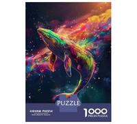 Teenager Jigsaw Puzzles 1000 Pieces Cosmic Humpback Whales Jigsaw Puzzle Toy Wall Decor Improve Memory Gifts for Friends And Family 52x38cm/1000pcs