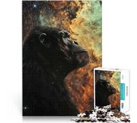 teenager Jigsaw Puzzles 1000 Pieces Cosmic Nebula Chimpanzee Familienaktivität Wunschliste mit dem Weihnachtsmann75x50cm