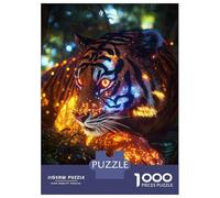 Teenager Jigsaw Puzzles 1000 Pieces Cosmic Tiger Jigsaw for Adults Relax Games Perfect Decoration Great Gift for Gaming 38x26cm/1000pcs