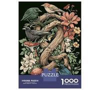 Teenager Jigsaw Puzzles 1000 Pieces Cottagecore Natures Knot Birds Adult Jigsaw Puzzle Hands-on Game Enhance Memory Great Gift for Gaming 38x26cm/1000pcs
