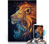 teenager Jigsaw Puzzles 1000 Pieces Cougar with colorful furr Lernspielzeug denn eignet sich ideal als Geschenk für die ganze Familie75x50cm